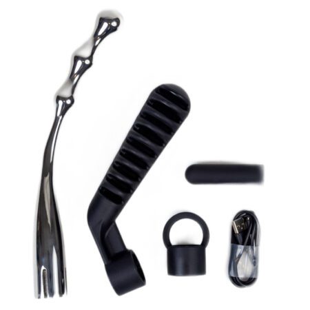 Lacier Slide stainless steel vibrator all of the box contents