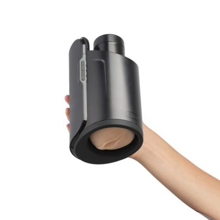 Kiroo Keon with feel stroker in a hand