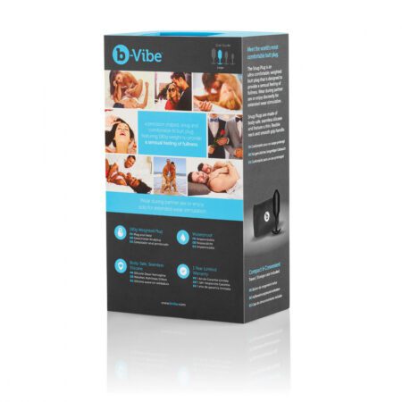 Back of the box for the large Snug Plug butt plug on a white background