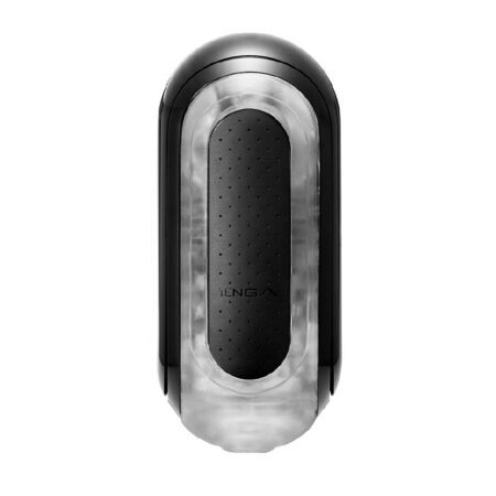 Black Tenga Flip Zero masturbator on a white background
