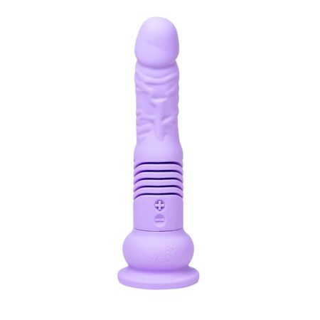 The Thruster MiniÂ thrusting dildo in lilac facing backwards