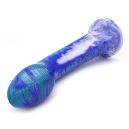 Uberrime Astra Medium sized silicone dildo in Snapdragon facing forward