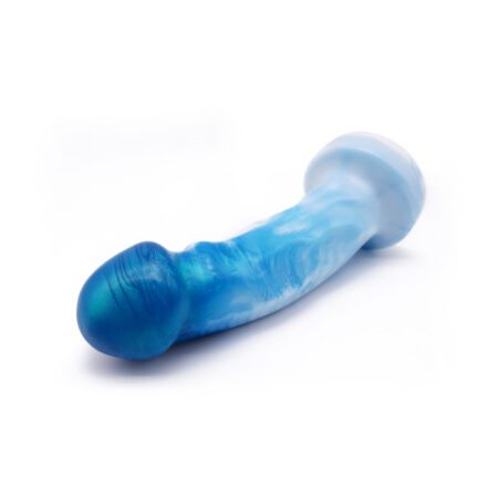 Uberrime Splendid Medium silicone dildo in mermaid pearl facing forward