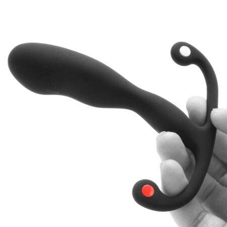 Aneros Helix Syn Trident silicone prostate massager and plug sideward view