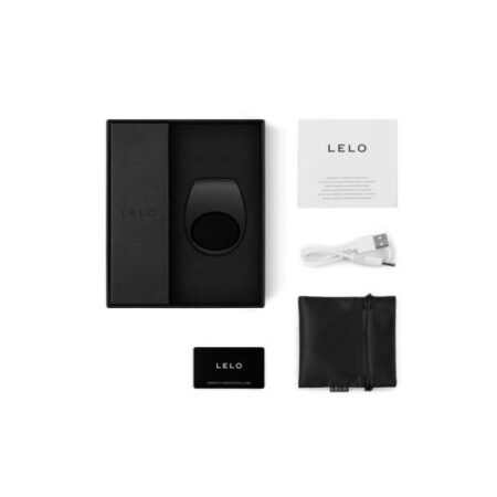 Black Lelo Tor 2 cock ring with box and contents