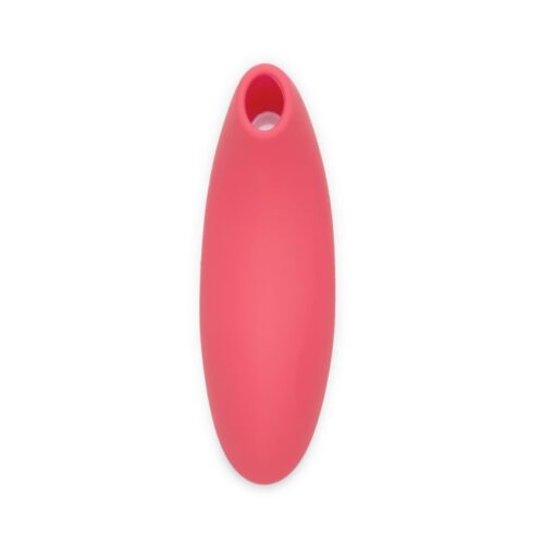 Pink We-Vibe Melt bluetooth and app controlledÂ air pulse and suction vibrator facing forward on a white background