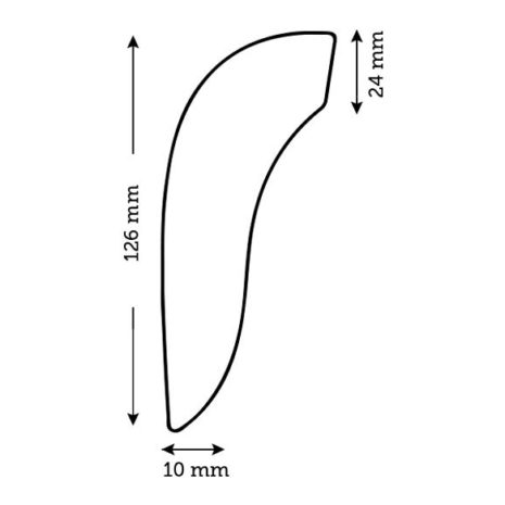 Line drawing of a We-Vibe Melt air pulse and suction vibrator with dimensions showing length, width and depth