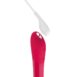 Closeup of a cherry red colored We-Vibe Tango X bullet vibrator charging cable and port