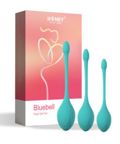 Honey Play Box Bluebell Floral Weighted Kegel Ball 3-Piece Exercise Set