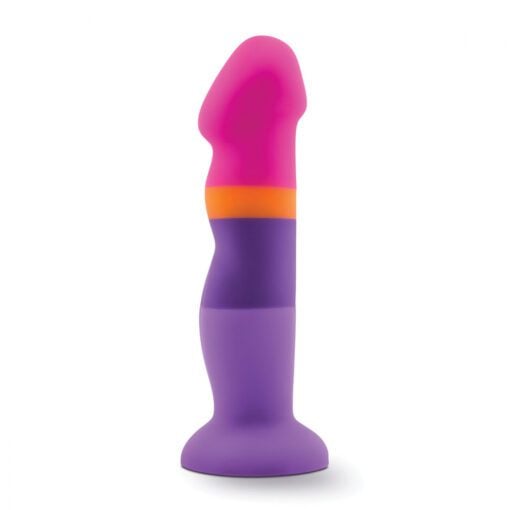 Avant D3 Summer Fling platinum silicone body safe dildo with ridged shaft