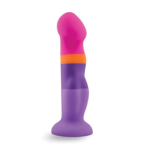 Avant D3 Summer Fling platinum silicone body safe dildo with ridged shaft