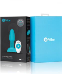 Petite Teal B-Vibe Rimming plug box opened up