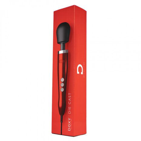 Box of the red doxy die cast wand vibrator