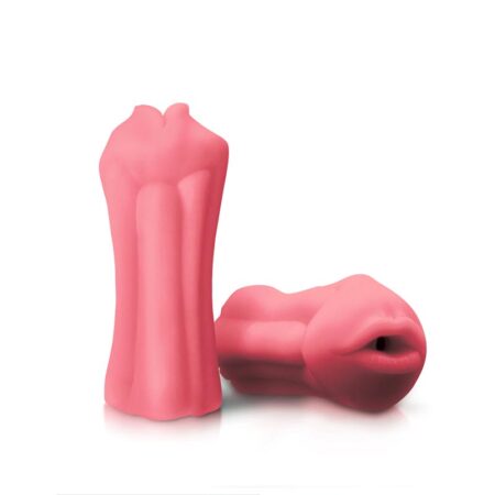 Two pink Firefly bj silicone masterbaters