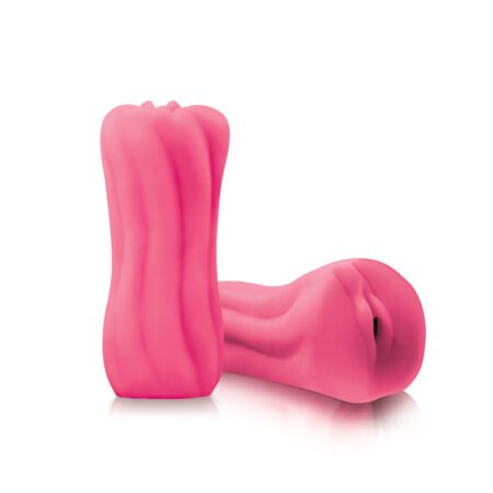 Two pink Firefly Yoni Ass silicone masterbaters