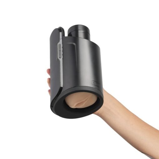 Kiroo Keon with feel stroker in a hand