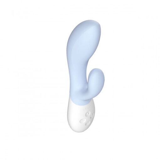 Lelo Ina 3 rabbit vibrator in Seafoam pointed up