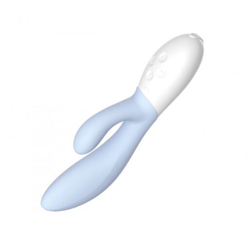 Lelo Ina 3 rabbit vibrator in Seafoam facing backwards