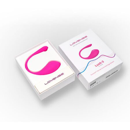 Pink Lovense Lush 3 g-spot bluetooth vibrator in a box