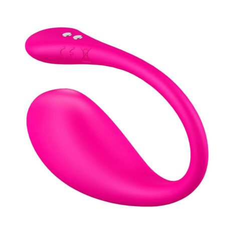 Pink Lovense Lush 3 g-spot bluetooth vibrator with app control upside down