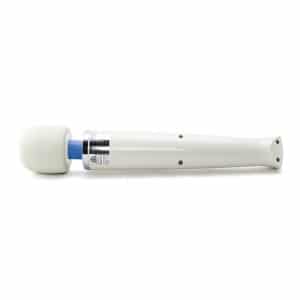 Authentic Magic Wand Rechargeable cordless battery powered wand vibrator closeup of back side