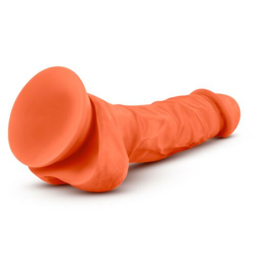 Orange 7.5" Neo Elite dildo suction cup