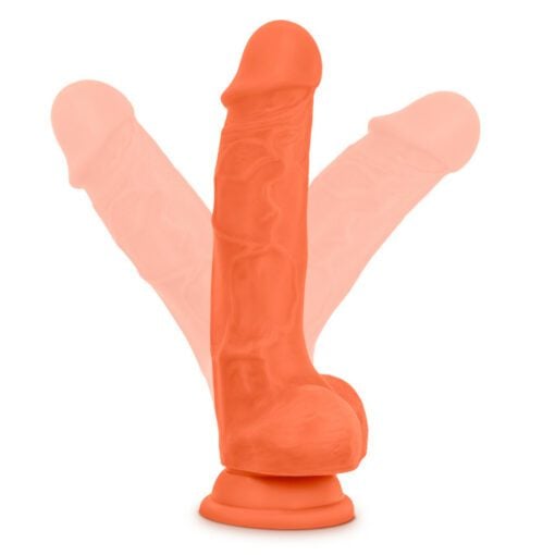 Orange 7.5" Neo Elite dildo flexibilityÂ 