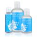 Three bottles of different sizes of sliquid water based lube.