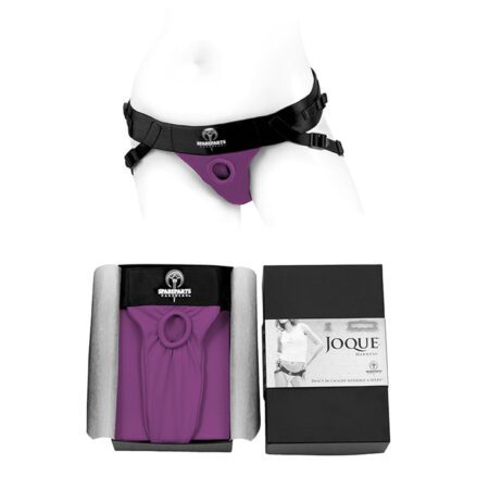 All box contents of the Purple Spareparts Joque harness