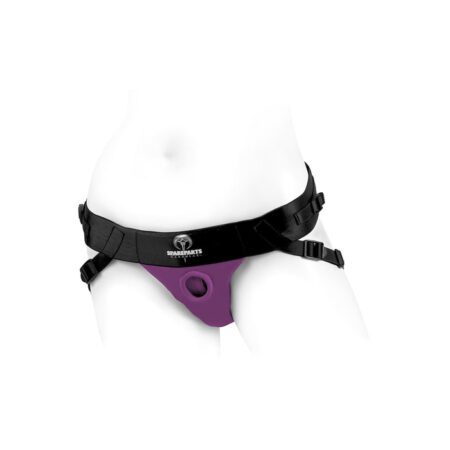 Front view of the Purple Spareparts Joque harness