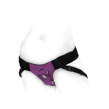 Front view of the Purple Spareparts Joque harness