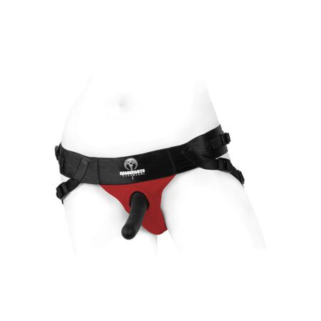 Usage view of the Red Spareparts Joque harness