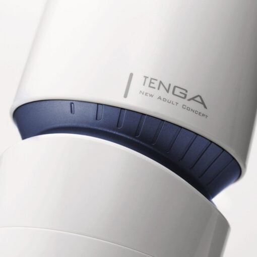 Closeup of a Tenga Aero Cobalt MasterbaterÂ 