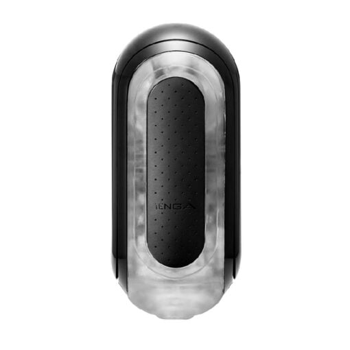 Black Tenga Flip Zero masturbator on a white background