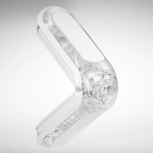 Side view of the opened Tenga Flip Zero Gravity White Masturbator