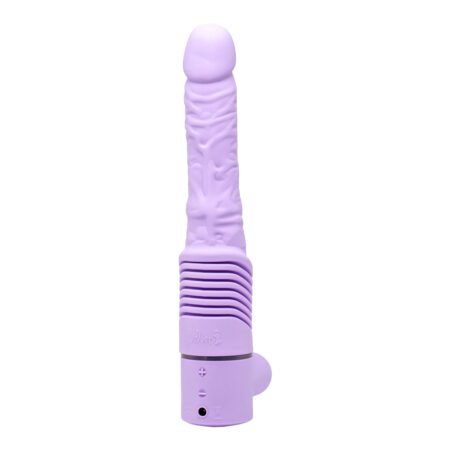 The Thruster Jackie thrusting dildo in lilac facing forwards