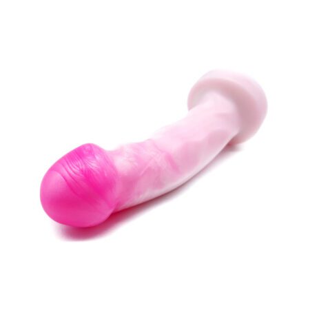 Uberrime Splendid Medium silicone dildo in pink pearl facing forward