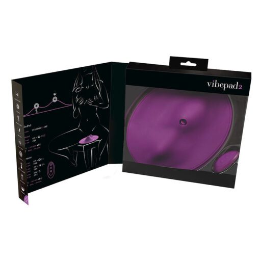 Box contents of the Vibepad 2, sit on vibrator