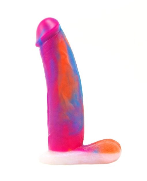 Vixen dildo in dual density in the tie bright color