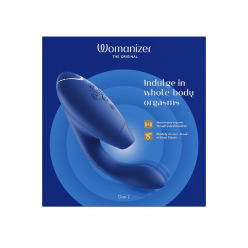 Box of the Womanizer Duo Vibrator in Blue